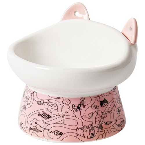 Plato Ceramica Orejas De Cuchara Para Mascotas Perros Gatos