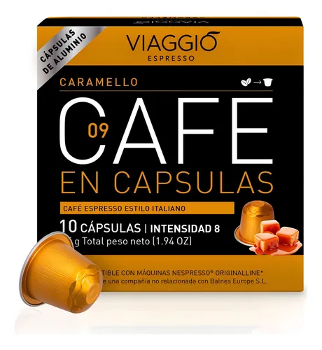 comprar Caja x10 Capsulas Cafe Viaggio Caramello para nespresso - aluminio