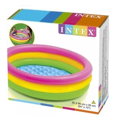 Piscina Intex Inflable 86 X 25cm Importada Niños Jardín Casa