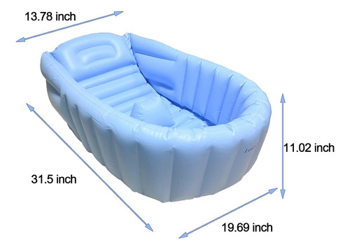 Infant Inflatable Tub, Portable Toddler Tub, Non-slip Neonat