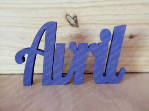 Imagen 6 de 10 de Letras En Madera Mdf 16 Cm Para Decoración - Letras Pintadas