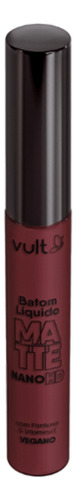 Batom Líquido Vult Matte Real Color Bordo 5ml