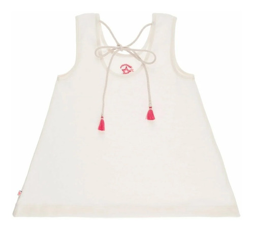 Musculosa Algodón Niña Wanama Kids Tati Crudo Premium