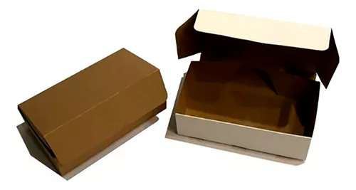100 Cajas Rectas ( 18x9x5,5cm) Sushi Reversibles Compostable