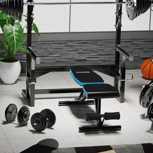 Set Deluxe 60 Kg + Banco 501 + Barra Curva - Retiro