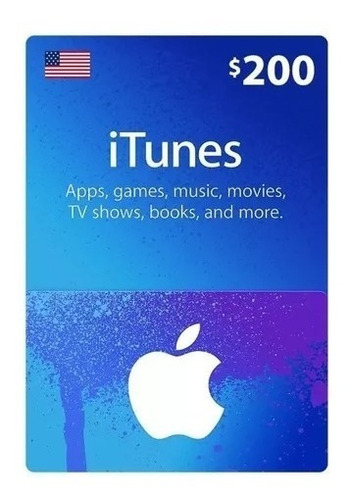 Tarjeta Apple Itunes 200 Dólares Usa - Código Original
