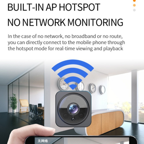 1080p Mini Cámara Wifi Full Hd Dos Vías Audio Ip Videocámara
