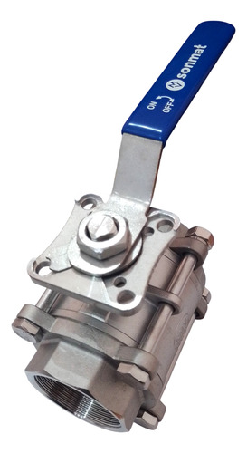 Válvula Esférica 2 Pulgadas (dn50) Tres Partes En Inoxidable