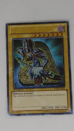 Dark Magician Mago Oscuro Ultimate 1st Dañado Yugioh