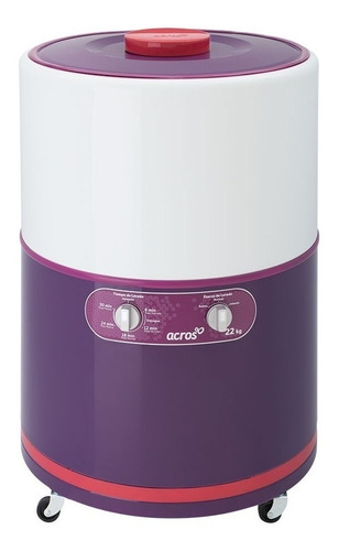 Lavadora Semiautomática Acros Alf2253e Morada 22kg 127 v