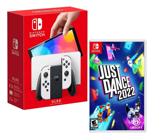 Consola Nintendo Switch Modelo Oled Blanco + Just Dance 2022