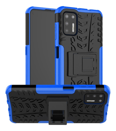 Funda De Tpu Y Policarbonato Con Textura De Neumático Azul P