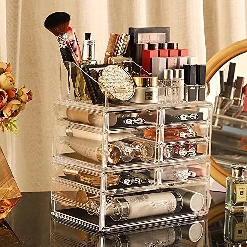 Organizador Para Maquillaje Y Accesorios Acrílico 8 Cajones