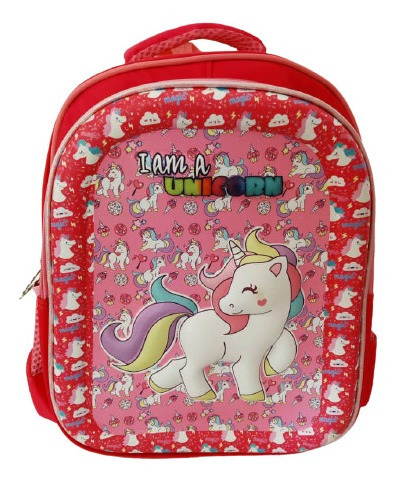 Morral Escolar Unicornio Pony En 3d