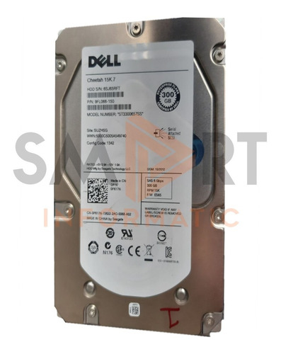 Imagen 1 de 3 de Dell |  Cheetah 15 K.7 9 Fl066  150 300 Gb 15 K 6,0 Gbps
