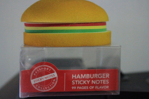 Taco De Notas Con Forma De Hamburguesa 99 Hoj Importado Orig