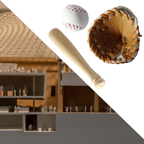 Juego De Béisbol En Miniatura De Simulación Accesorios De