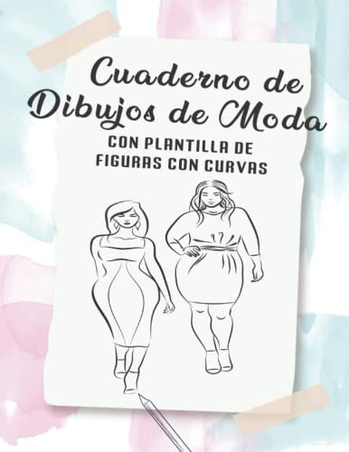 Cuaderno De Dibujos De Moda Con Plantilla De Figuras Con Cur