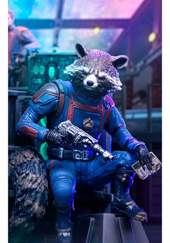 Figura De Acción Rocket Raccoon De Iron Studios