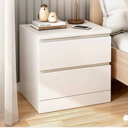 Mesa Auxiliar De Cama 1 Unidad Mesa De Noche Blanca Gabinete