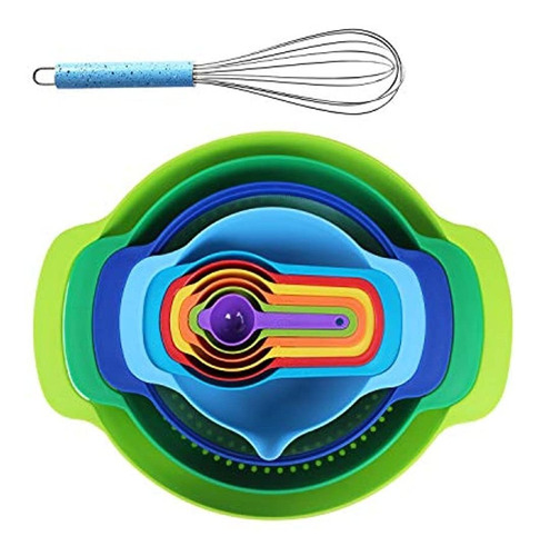 Miherom 11 Piezas Tazones Para Mezclar Tazones Para Anidar I