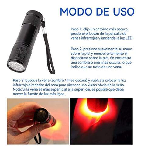 El Buscador De Venas Se Utiliza Para Mostrar Ver Y Localizar