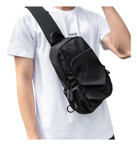 Bolso Bandolera Para Hombre Tipo Pecho Con Estilo Fresco