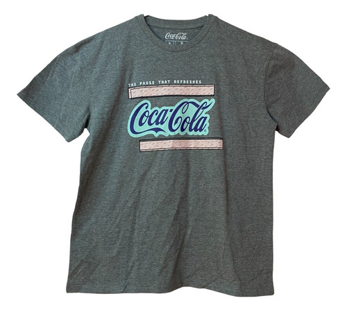 Polera Coca Cola  Color Gris Original