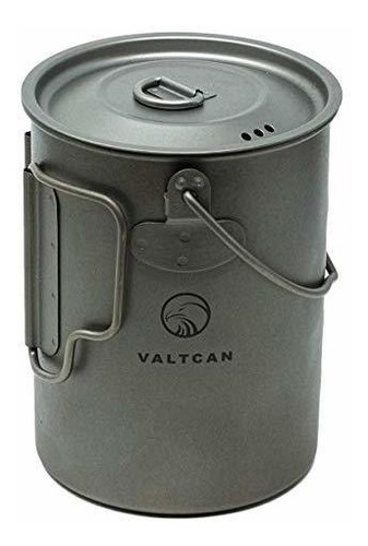 Valtcan 900 Ml Bote De Titanio Mochilero Para Acampar Fuego