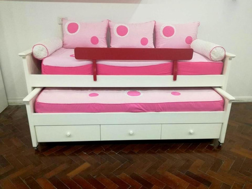 Cama Nido Laqueada Madera Maciza Guatambu Fabricante Directo