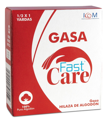 Gasa Fast Care Aseptica 1/2x1