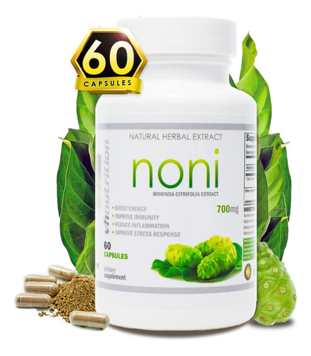 Vh Nutrition Noni Cpsulas | 700 Mg De Extracto De Morinda Ci