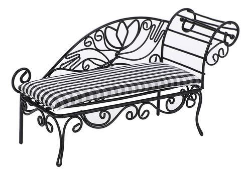 Cama Miniatura Dollhouse 1:12 Muebles De Hierro Diván De Hie