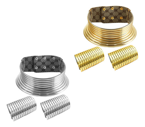 Conjunto De Joyas Africanas, Collar De Cuello Largo, Brazale