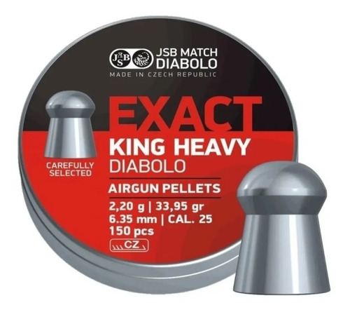 Balines Jsb Exact King Heavy 6.35 Caja X150 33.95grs.