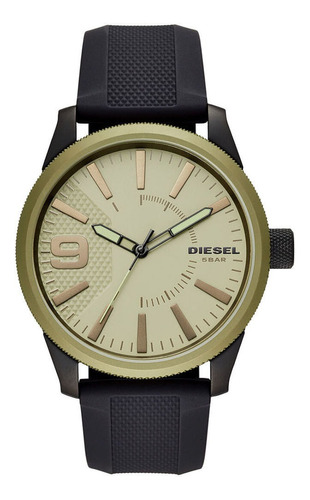 Relógio Diesel Masculino Verde Borracha Preto Dz1875b1 C2px