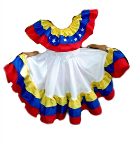 Vestido Traje Folclor Venezolano 