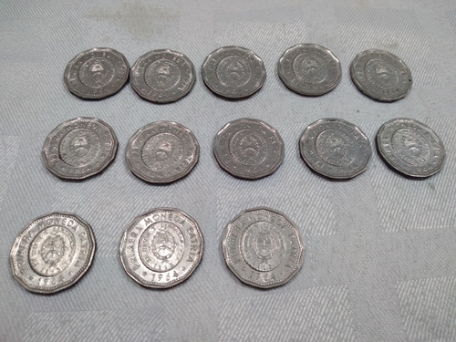 Lote De 13 Monedas Argentina 1964, 25 Pesos