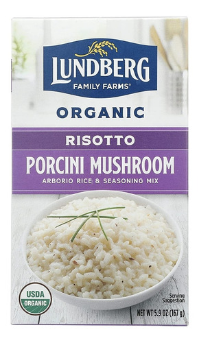 Lundberg Family Farm Organic Risotto Porcini Mushroom 167g