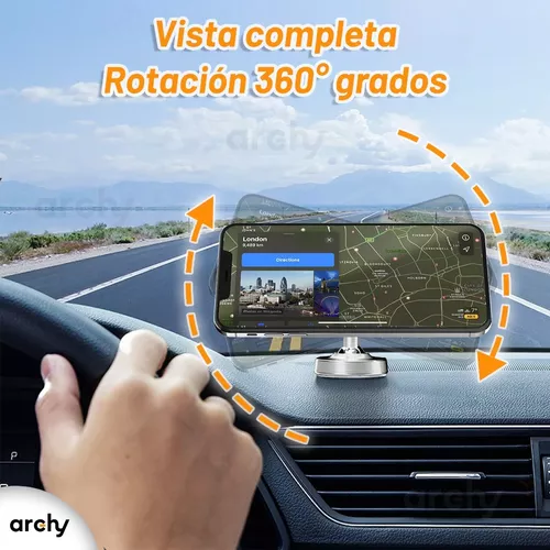 Soporte Magnético Porta Celular 360° Grados Con Imán - Archy México