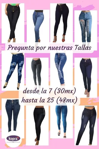 Pantalon Mezclilla Mujer Moda Tiro Alto Dama Jeans Mom