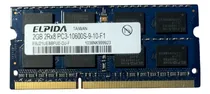 Comprar Memoria Ram Elpida 2gb Ddr3 So-dimm Pc3-10600 1333mhz Cl9