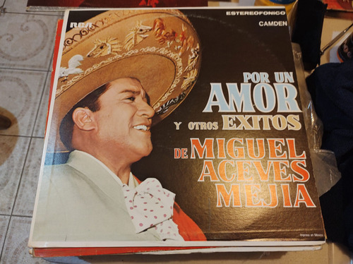 Miguel Aceves Mejía Por Un Amor Vinyl,lp,acetato 