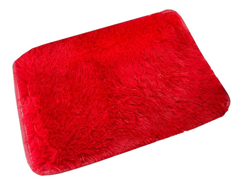 Alfombra Baño Entrada Felpudo Shaggy 60x40 Cm Suave Silmar