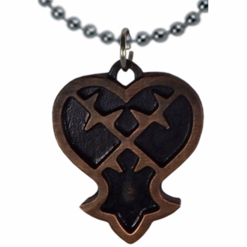 Kingdom Hearts Dije Collar Llavero Heartless Corazon