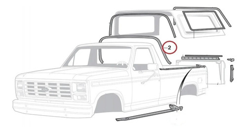 Empaque Solamente #2 Circulo Rojo Ford Bronco 1980-1996 