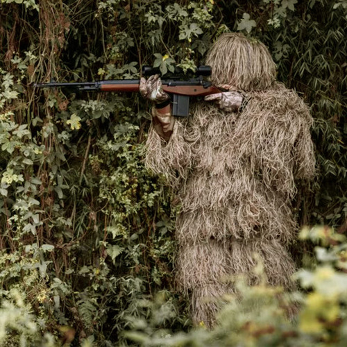 Traje Ghillie 5 En 1, Ropa De Caza Con Camuflaje 3d Que Incl