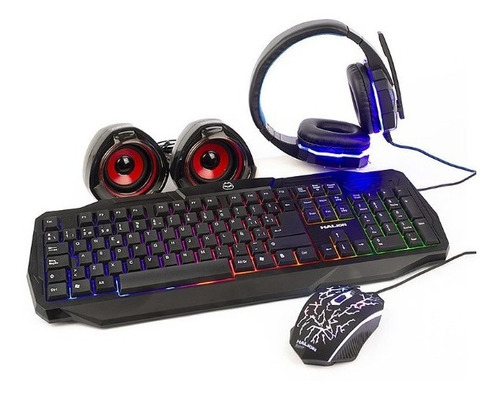 Kit Gamer - Combo Halion 5 En 1 - Racer Ha-830c