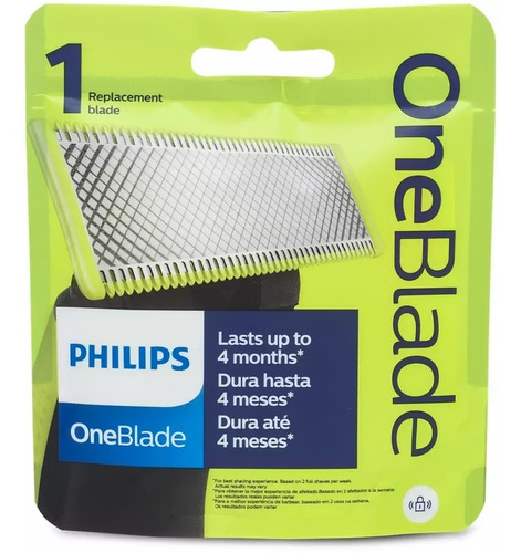 Imagen 3 de 3 de Repuesto De Cuchilla Philips Oneblade Qp210/51