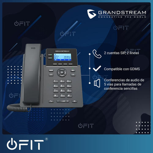 Imagen 3 de 11 de Telefono Ip Grandstream Grp2601p 2 Sip 2 Lineas Poe